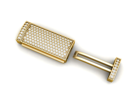 9 mm Diamond Lock Box for Jewelry Modelo de impresión 3D