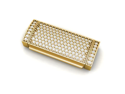 9 mm Diamond Lock Box for Jewelry 3D Print Model