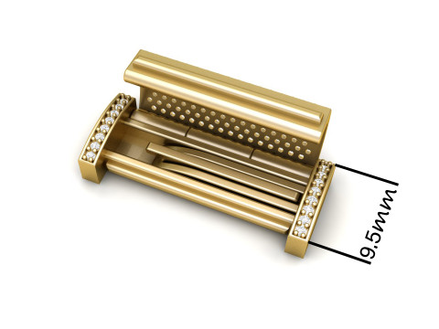 9 and Half MM Diamond Lock Box for Jewelry Model do druku 3D