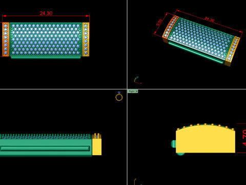 9 and Half MM Diamond Lock Box for Jewelry Model do druku 3D
