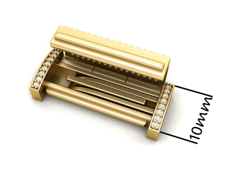 10 MM ダイヤモンド ブレスレット ロック ボックス ジュエリー用 3Dプリントモデル