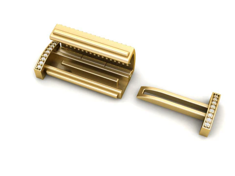 10 MM ダイヤモンド ブレスレット ロック ボックス ジュエリー用 3Dプリントモデル