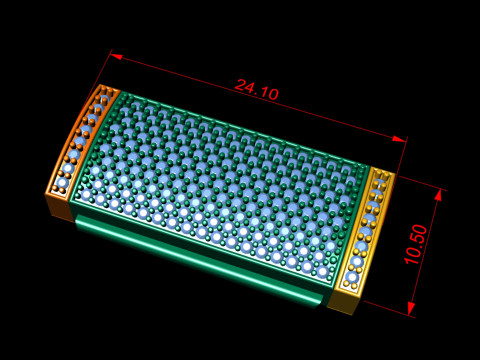 10 and half mm Diamond Lock Box for Jewelry 3D Print Model