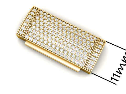 11 mm Diamond Lock Box for Jewelry 3Dプリントモデル