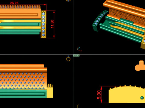 11 and half mm Diamond Lock Box for Jewelry 3D Print Model