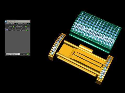 Jewelry Accessories 12MM Diamond Bracelet Lock Box 3D Print Model