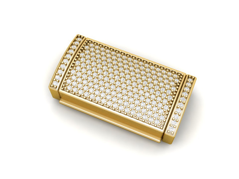 Jewelry Accessories 12 and half mm Diamond Lock Box Modèles 3D en vedette
