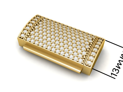 13mm Diamond Lock Box for Jewelry 3Dプリントモデル