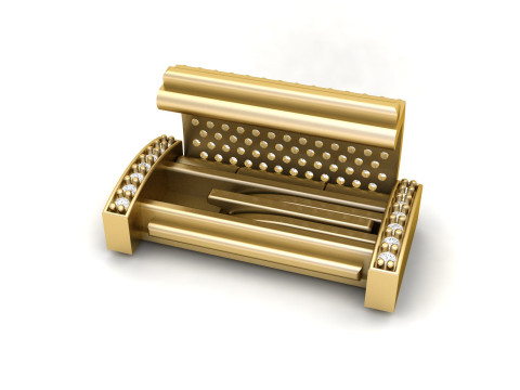 13mm Diamond Lock Box for Jewelry Modèles 3D en vedette