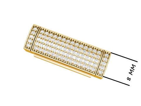 8 MM Diamond Bracelet Lock Box Type 2 3Dプリントモデル