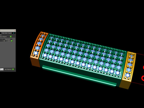 8 MM Diamond Bracelet Lock Box Type 2 Model Cetak 3D