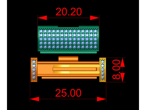8 MM Diamond Bracelet Lock Box Type 2 Model Cetak 3D