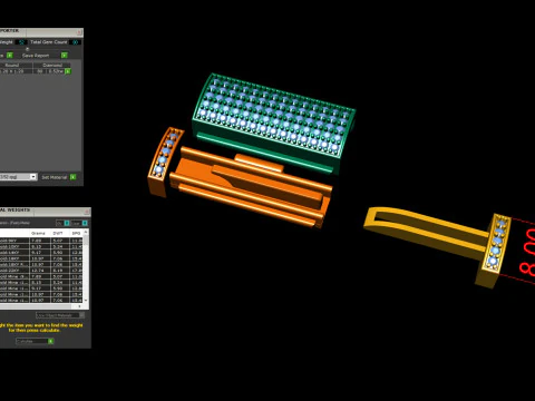 8 MM ダイヤモンド ブレスレット ロック ボックス タイプ 2 3Dプリントモデル