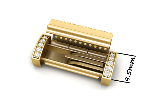 9 and Half MM Diamond Lock Box for Jewelry Type 2 3D-printmodel