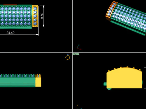 9 and Half MM Diamond Lock Box for Jewelry Type 2 3D Print Model