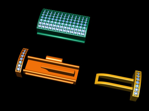 10 MM Diamond Bracelet Lock Box Type 2 3D Baskı Modeli