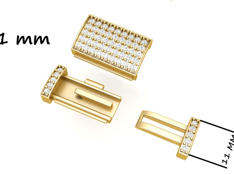 11MM Diamond Bracelet Lock Box Type 2 3D Print Model