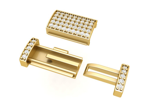 11MM Diamond Bracelet Lock Box Type 2 3D Print Model