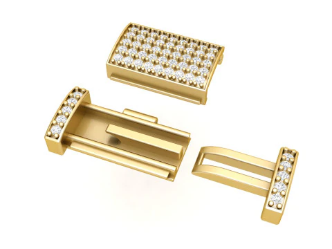 11MM Diamond Bracelet Lock Box Type 2 3D Print Model