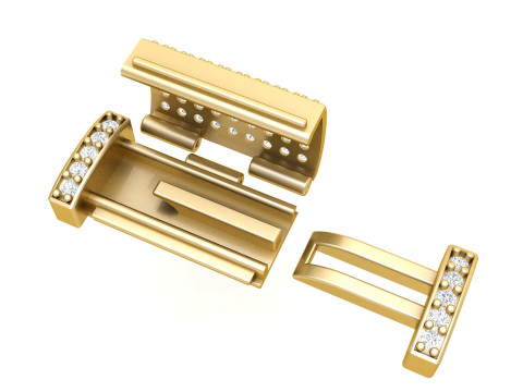 11MM Diamond Bracelet Lock Box Type 2 3D Print Model