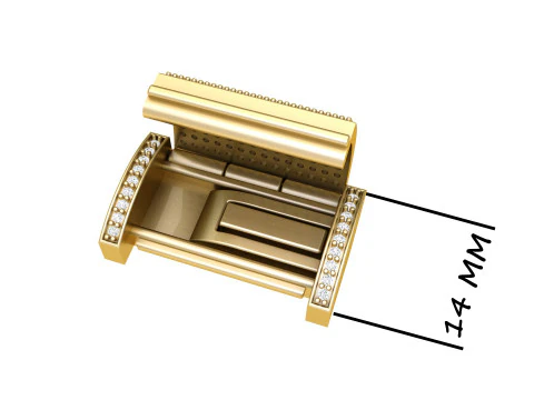 14 MM Diamond Bracelet Lock Box Type 2 3D Print Model