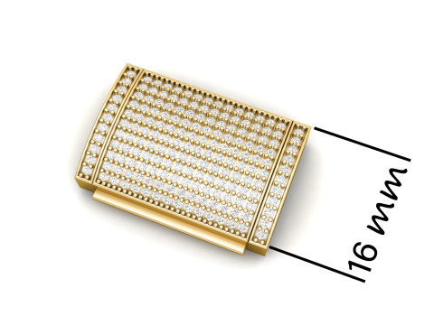16mm box Diamond Lock Box Type 2 for Jewelry 3D Print Model