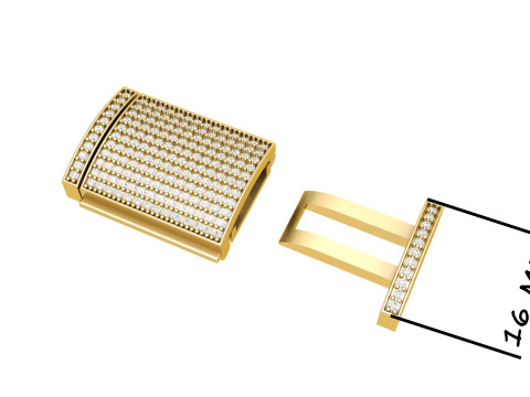 16mm box Diamond Lock Box Type 2 for Jewelry 3D 프린트 모델