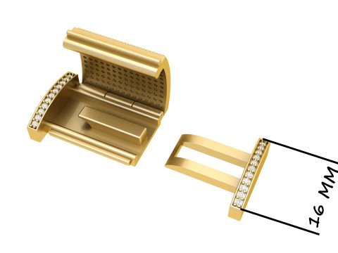 16mm box Diamond Lock Box Type 2 for Jewelry 3D 프린트 모델