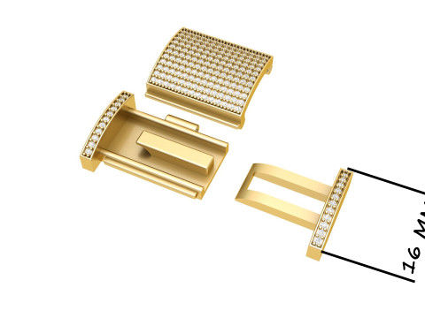 16mm box Diamond Lock Box Type 2 for Jewelry 3D 프린트 모델