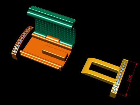 16mm box Diamond Lock Box Type 2 for Jewelry 3D 프린트 모델