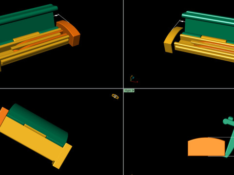 6 and half Plain Gold Lock Box for Jewelery Model Cetak 3D