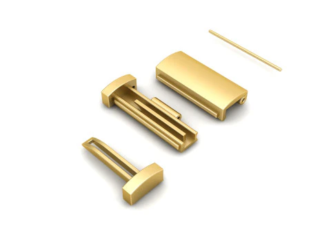 6 and half Plain Gold Lock Box for Jewelery 3D Print Model