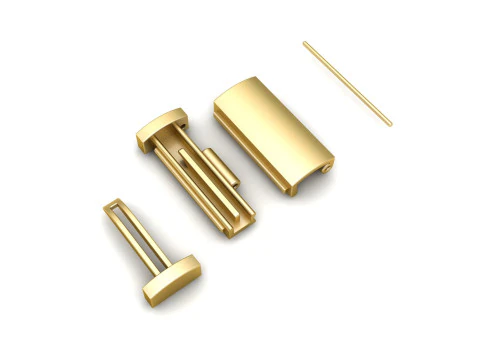 7mm Gold Flip Lock Box for Jewelery 3D print model 3D Print Model