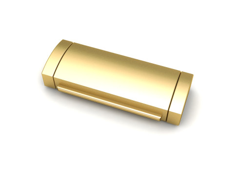 7mm Gold Flip Lock Box for Jewelery 3D print model 3D printmodel