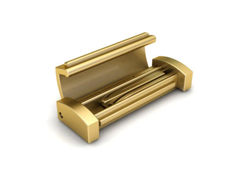 7mm Gold Flip Lock Box for Jewelery 3D print model 3D Print Model