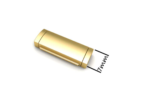 7mm Gold Flip Lock Box for Jewelery 3D print model 3D Print Model