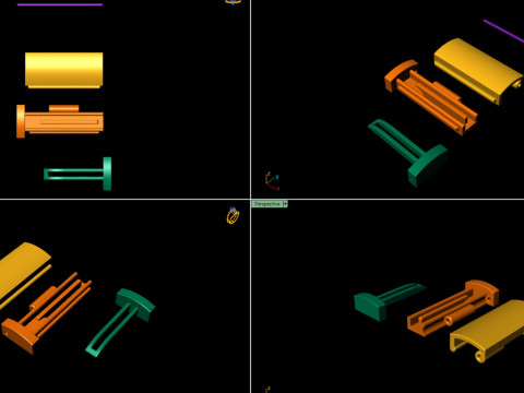 7mm Gold Flip Lock Box for Jewelery 3D print model 3D printmodel