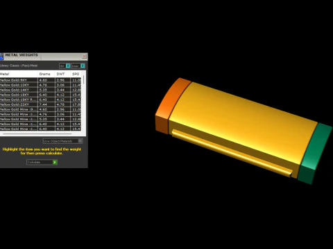 7mm Gold Flip Lock Box for Jewelery 3D print model 3D Print Model