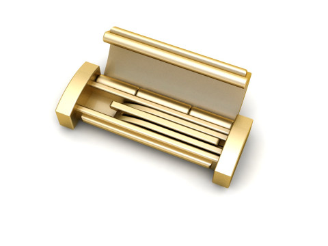7 and half Gold Flip Lock Box for Jewelery 3Dプリントモデル