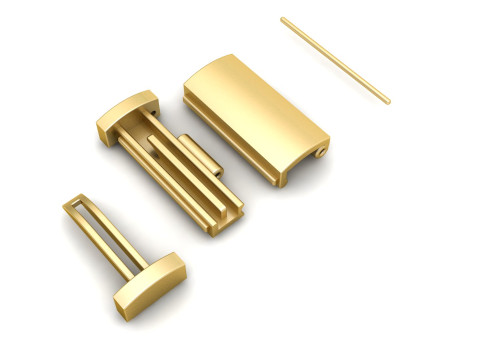 7 and half Gold Flip Lock Box for Jewelery 3Dプリントモデル
