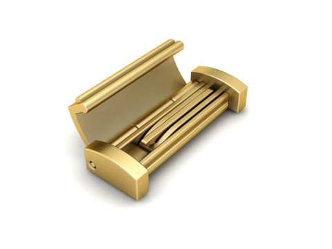 7 and half Gold Flip Lock Box for Jewelery 3Dプリントモデル