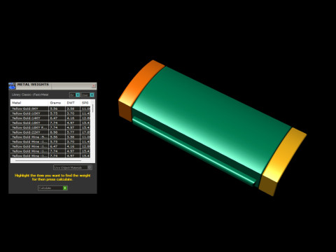 7 and half Gold Flip Lock Box for Jewelery 3Dプリントモデル