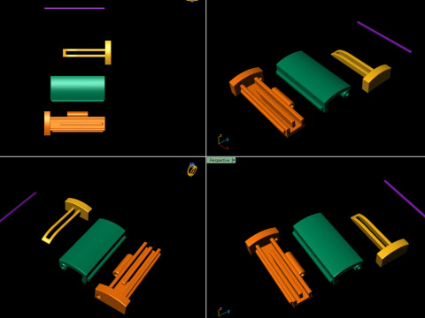 7 and half Gold Flip Lock Box for Jewelery 3Dプリントモデル