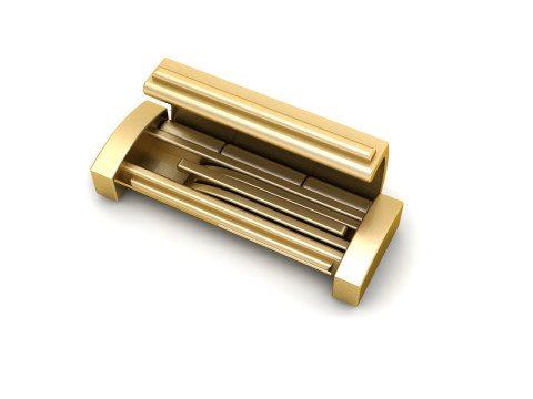 8 mm Plain Gold Lock Box 3D 프린트 모델
