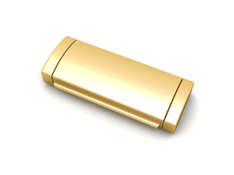 8 and half mm Plain Gold Lock Box Model do druku 3D