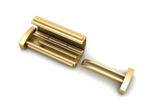 8 and half mm Plain Gold Lock Box Model do druku 3D