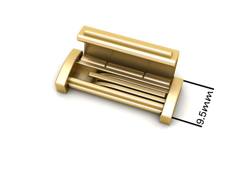 9 and half mm Plain Gold Lock Box for Jewelry 3Dプリントモデル