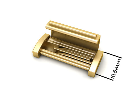 10 and half mm Plain Gold Lock Box for Jewelry 3Dプリントモデル