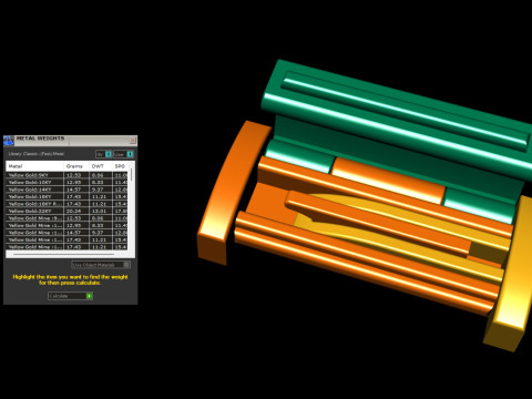11 and half mm Plain Gold Lock Box for Jewelry 3Dプリントモデル
