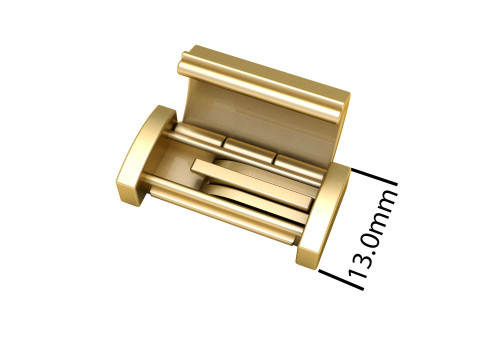 13mm Plain Gold Lock Box for Jewelry 3Dプリントモデル